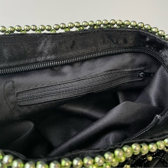 Vintage Beaded Black Purse - Picture 6 of 8